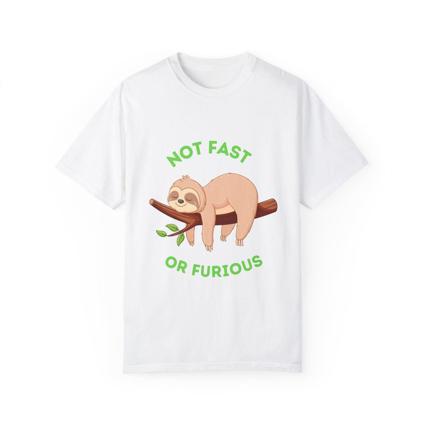 Funny Sloth T-Shirt: Not Fast or Furious, Unisex Tee for Animal Lovers, Cute Gift for Birthdays, Casualwear, Relaxed Vibe
