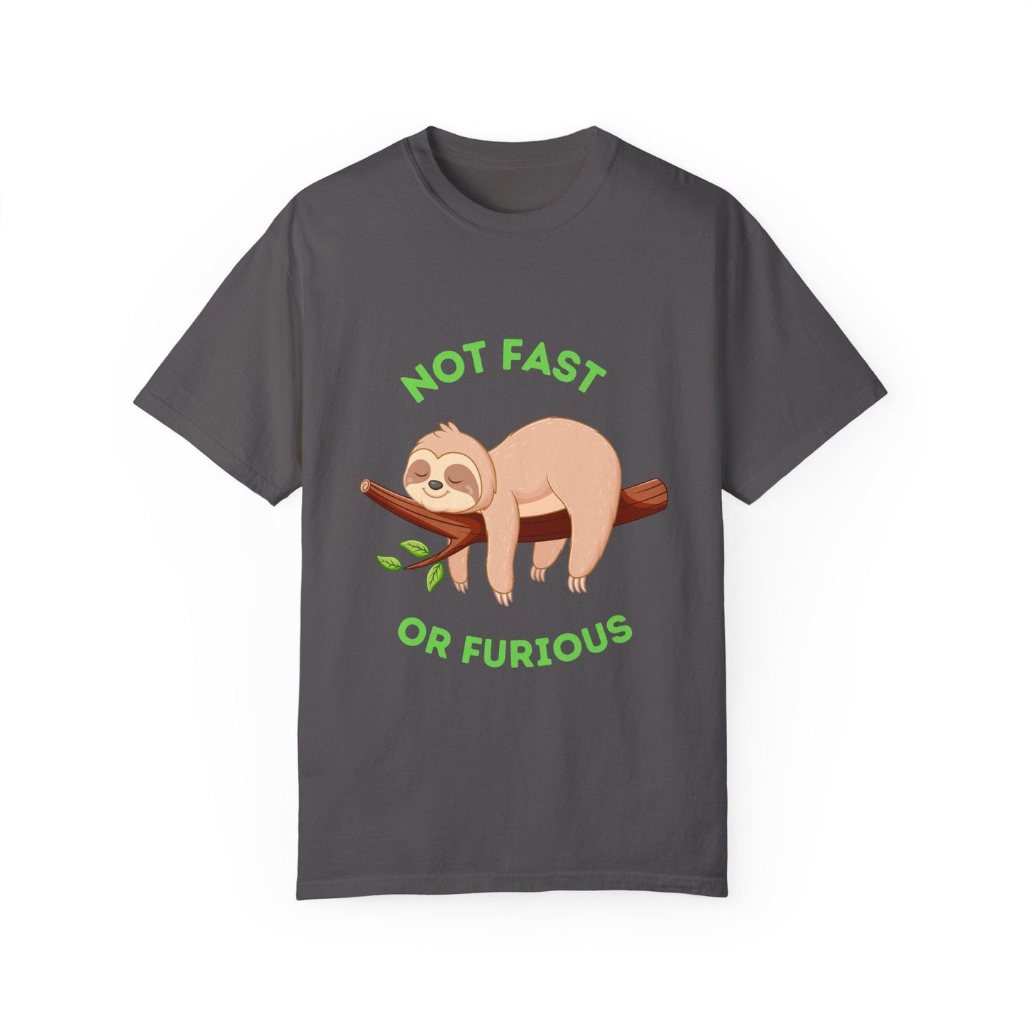 Funny Sloth T-Shirt: Not Fast or Furious, Unisex Tee for Animal Lovers, Cute Gift for Birthdays, Casualwear, Relaxed Vibe