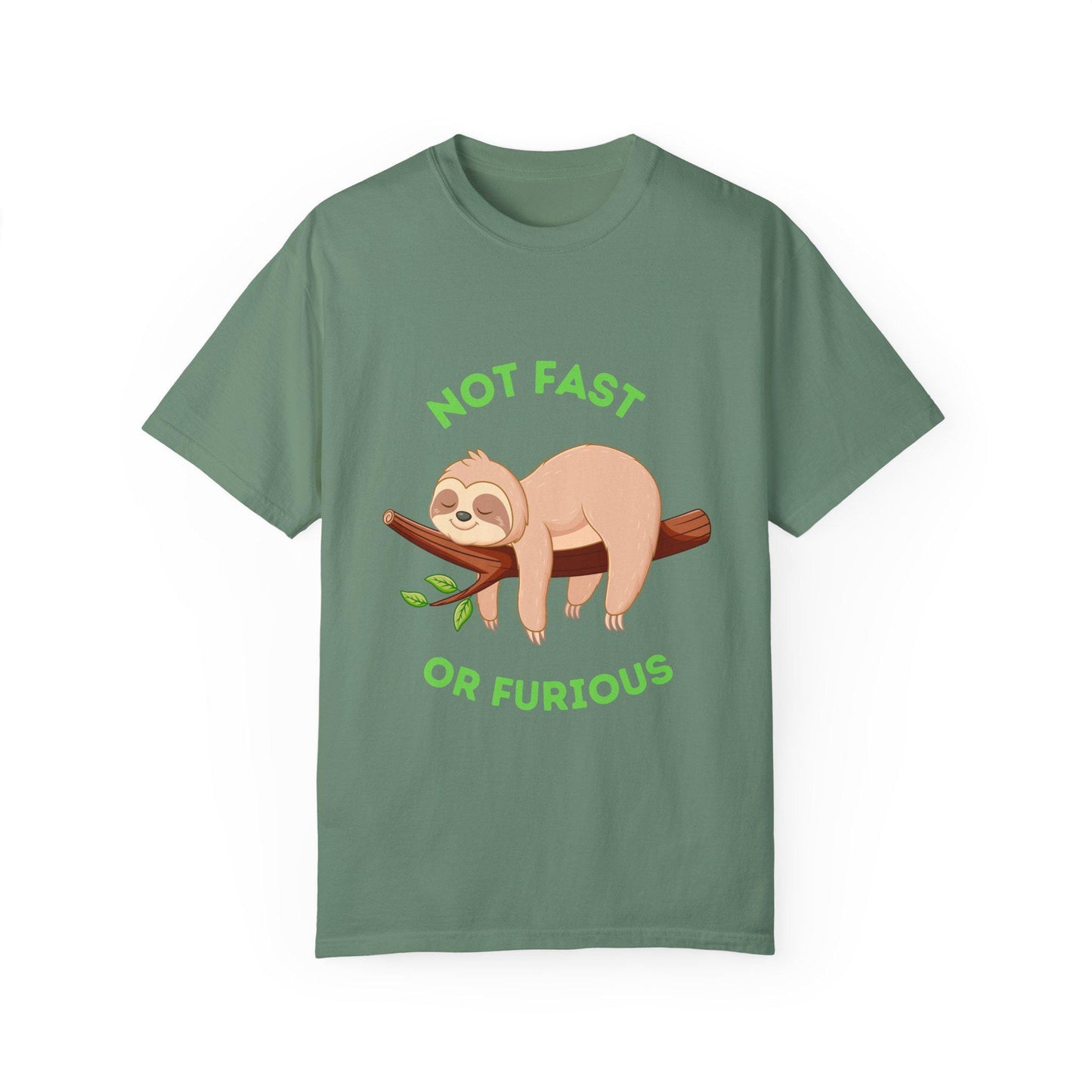 Funny Sloth T-Shirt: Not Fast or Furious, Unisex Tee for Animal Lovers, Cute Gift for Birthdays, Casualwear, Relaxed Vibe
