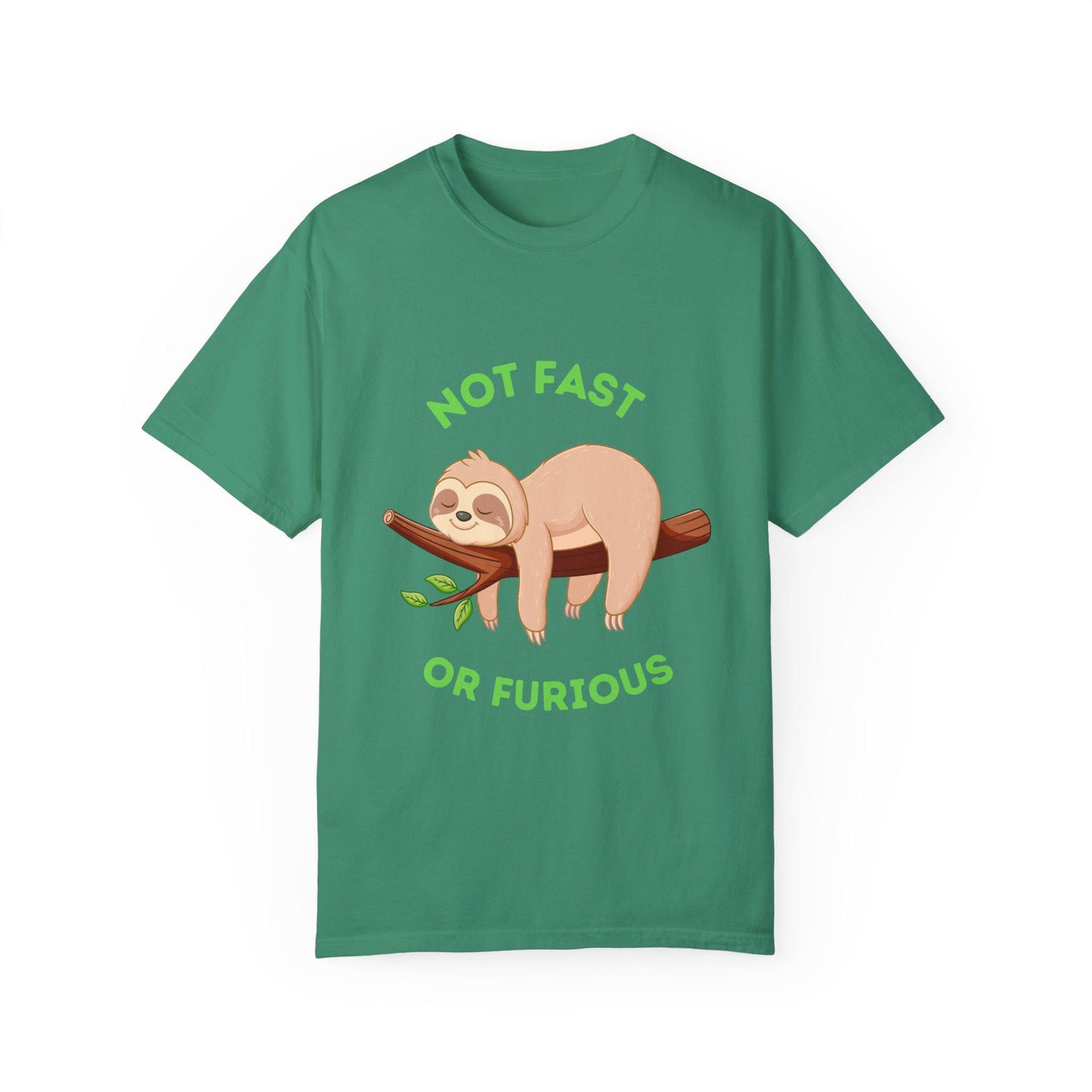 Funny Sloth T-Shirt: Not Fast or Furious, Unisex Tee for Animal Lovers, Cute Gift for Birthdays, Casualwear, Relaxed Vibe