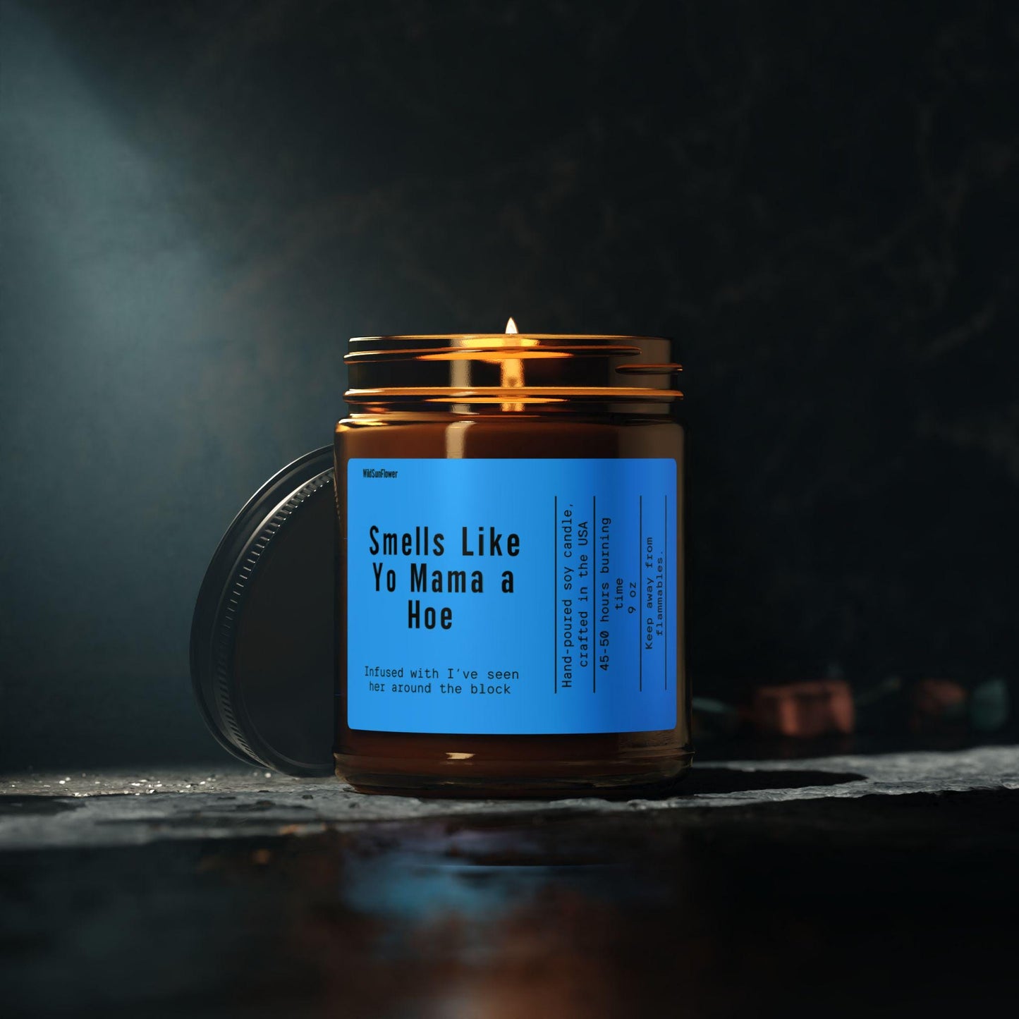 Funny Scented Soy Candle - Unique Gift for Friends & Family, Home Fragrance, Birthday or Holiday Decor, 45-Hour Burn