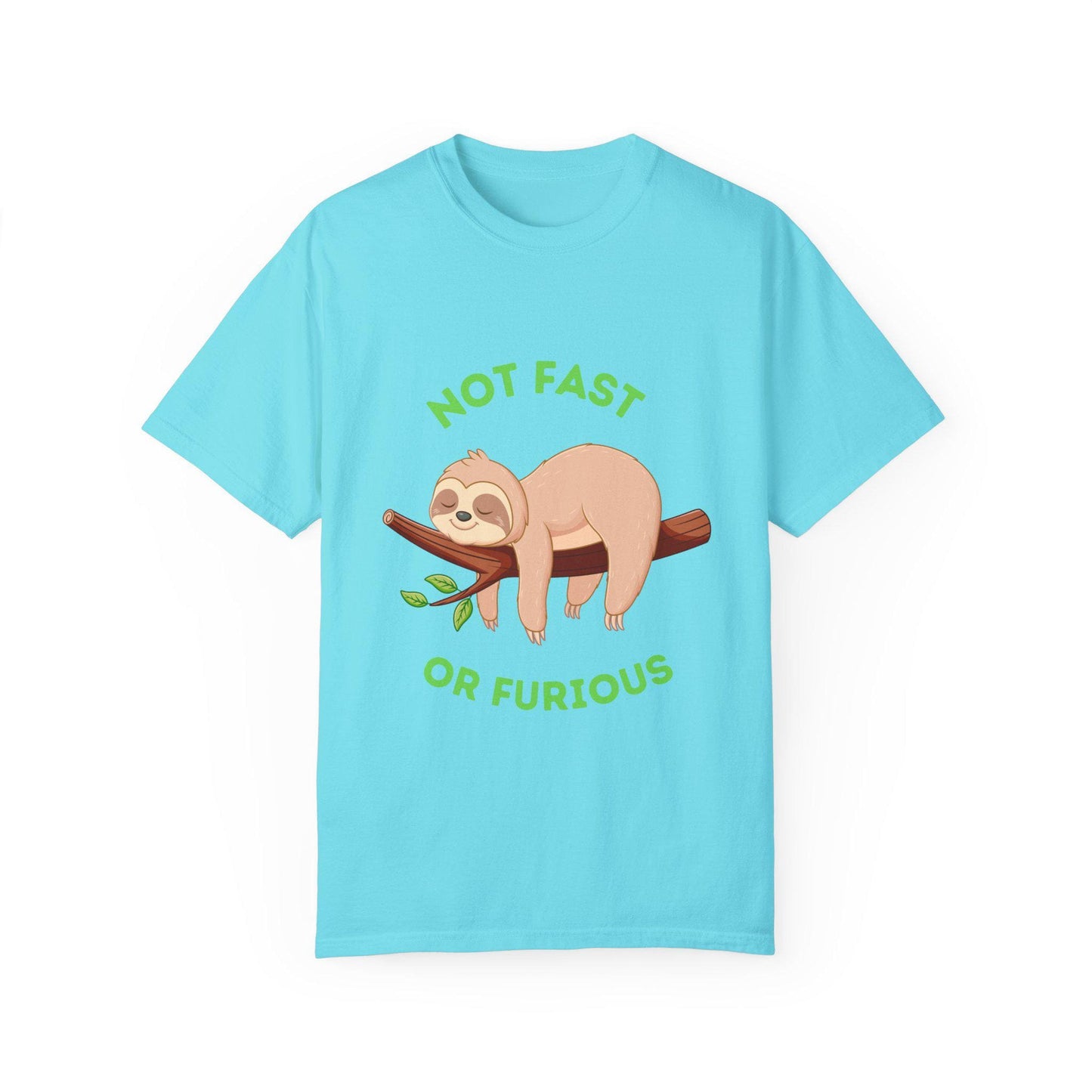 Funny Sloth T-Shirt: Not Fast or Furious, Unisex Tee for Animal Lovers, Cute Gift for Birthdays, Casualwear, Relaxed Vibe