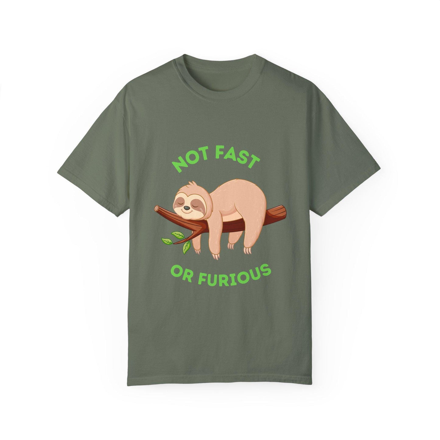 Funny Sloth T-Shirt: Not Fast or Furious, Unisex Tee for Animal Lovers, Cute Gift for Birthdays, Casualwear, Relaxed Vibe